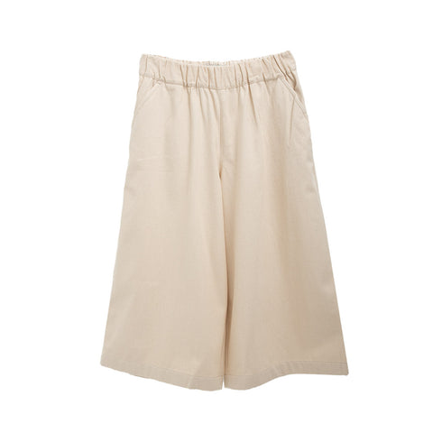 Merely Made Relaxed Skirt Pants Oatmeal 24FML260PT Front Degli Uberti